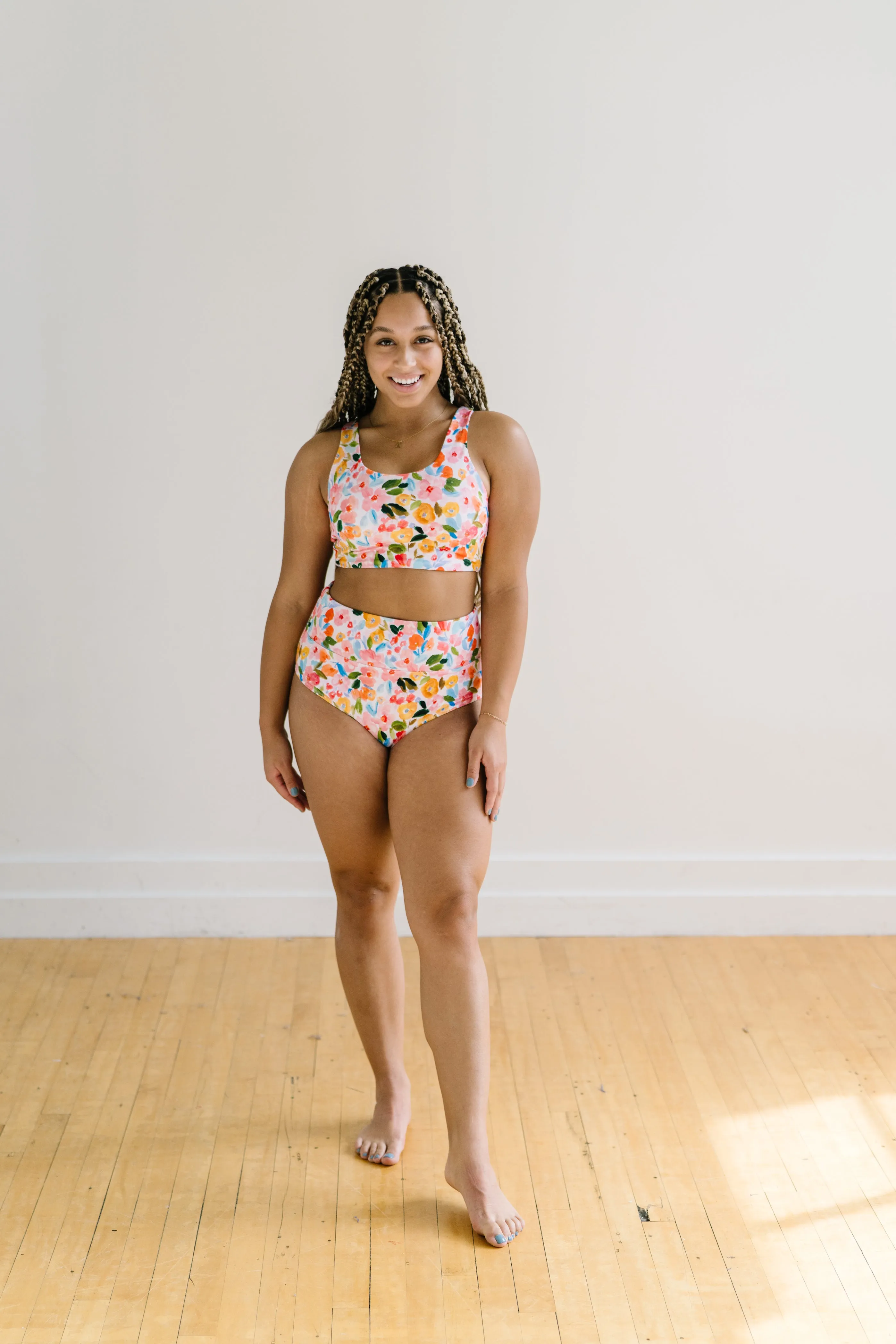 Oasis Bikini Top - Watercolor Floral